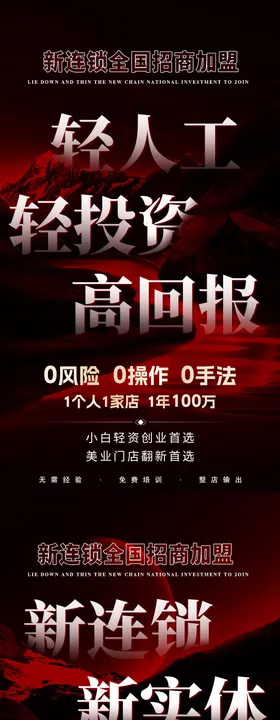 医美造势拓客招商加盟海报