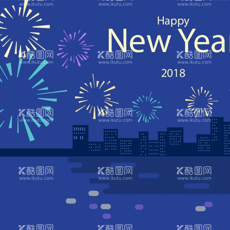 编号：70009112041319386541【酷图网】源文件下载-新年城市背景