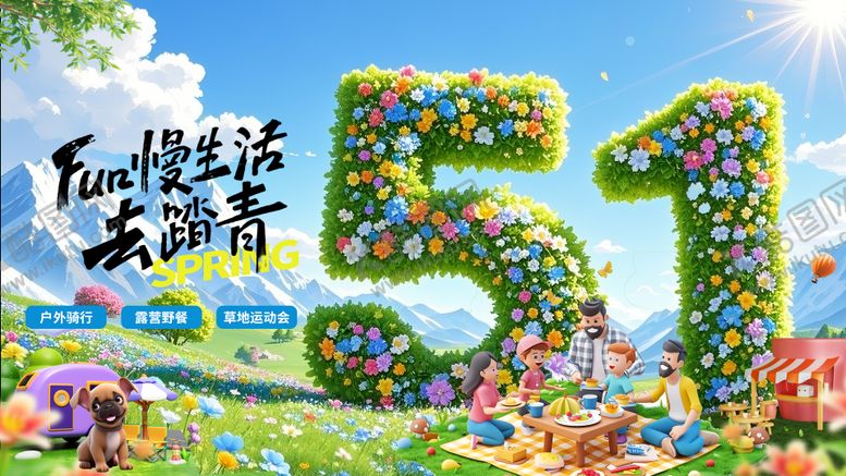 编号：76237404172317484520【酷图网】源文件下载-五一户外展板