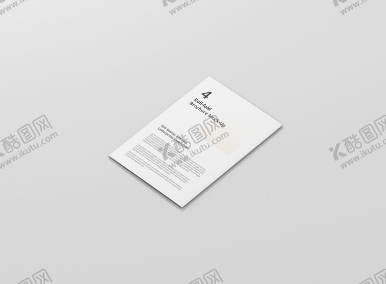 编号：22425109290939122546【酷图网】源文件下载-折页效果图样机