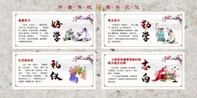 论语宣传栏国学文化