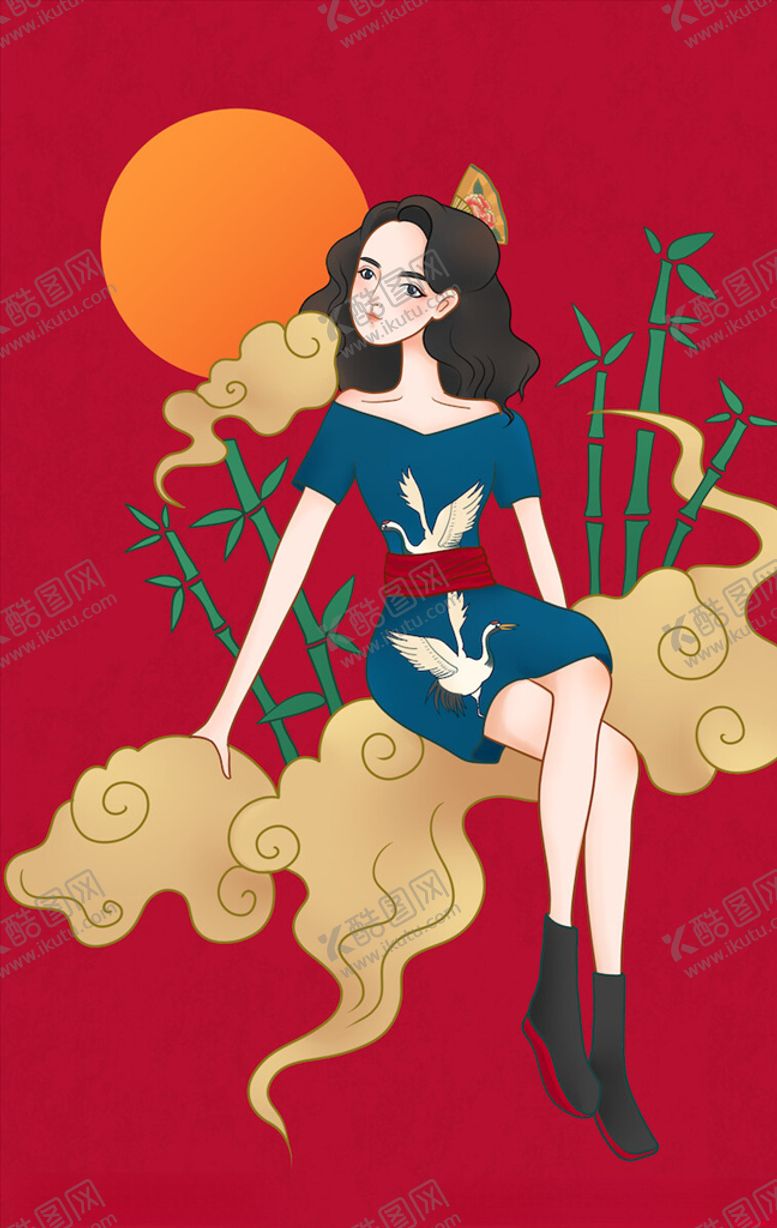 编号：51668203151312507128【酷图网】源文件下载-国潮插画