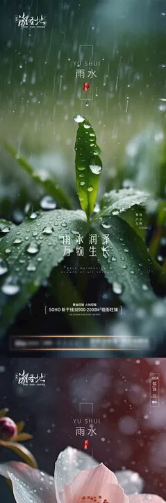 雨水系列海报