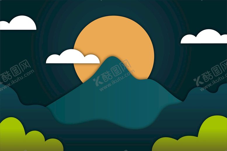 编号：92650109240059161856【酷图网】源文件下载-创意山峰风景