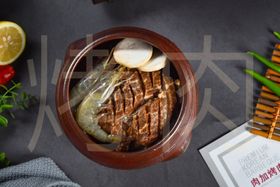 韩国烤肉美食传统美食餐饮