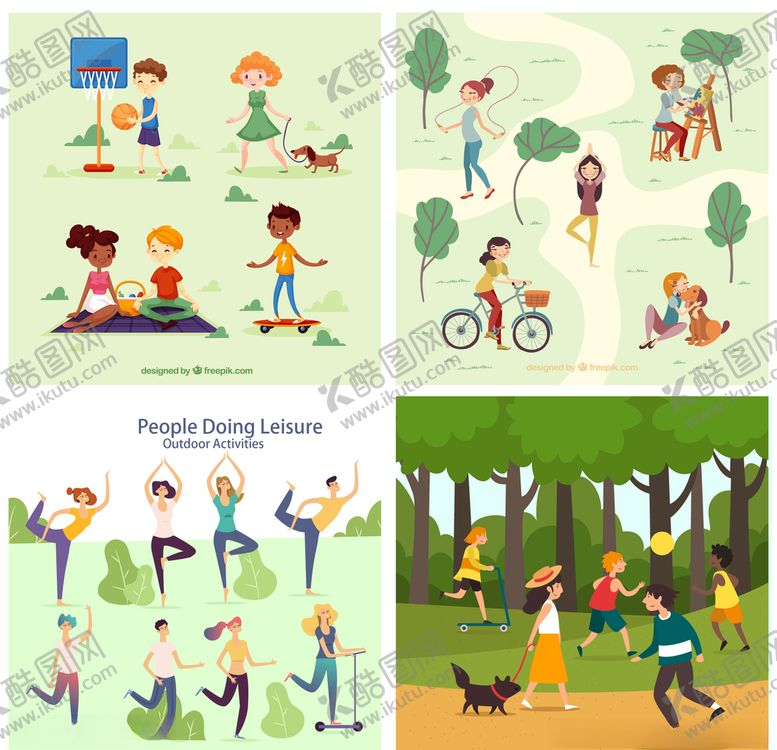 编号：80364109291758457549【酷图网】源文件下载-创意郊外运动人物