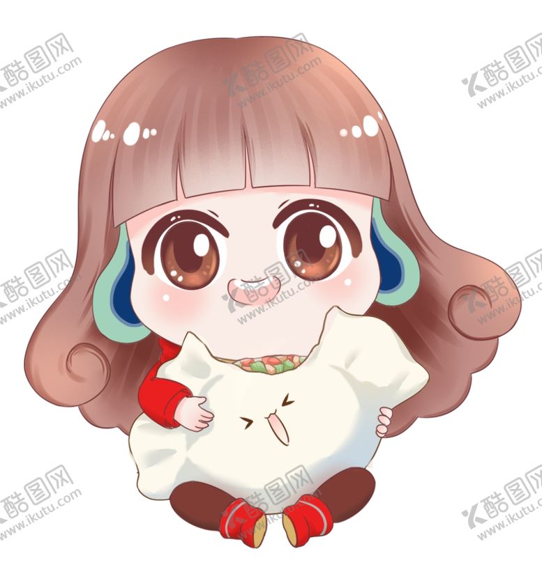 编号：40418409180224211157【酷图网】源文件下载-新年表情手绘吉祥物