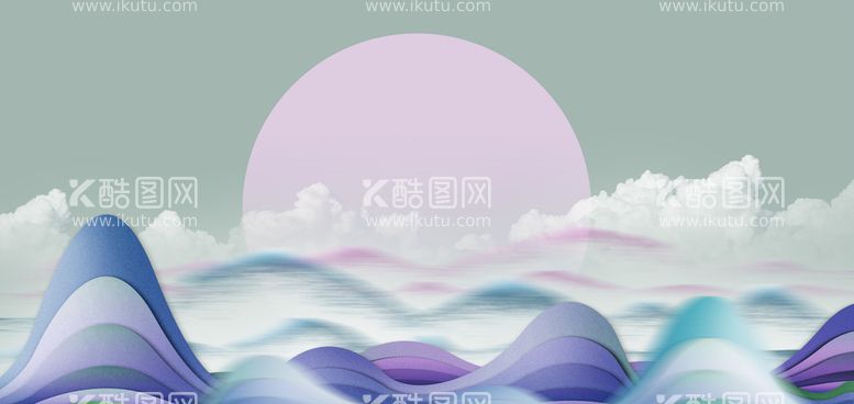 编号：44881811191616144555【酷图网】源文件下载-创意时尚山水风景背景