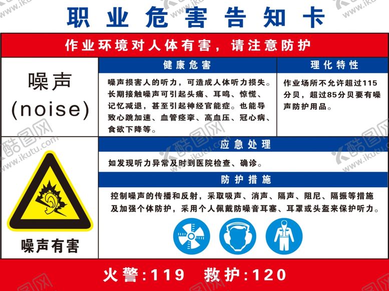 编号：49548902122339492335【酷图网】源文件下载-职业危害告知卡