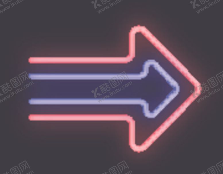 编号：55222909231753103914【酷图网】源文件下载-霓虹灯箭头