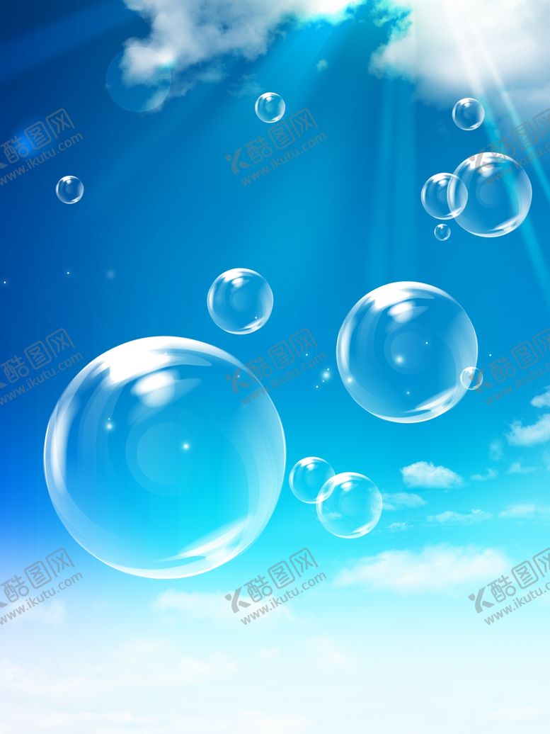 编号：81223509210635473760【酷图网】源文件下载-分层彩色泡泡素材可更改