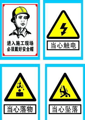 工地警示条及配电箱安全标语