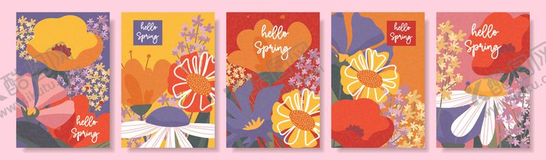 编号：72468704250401147325【酷图网】源文件下载-几何花卉背景