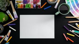 绘画用具颜料画板