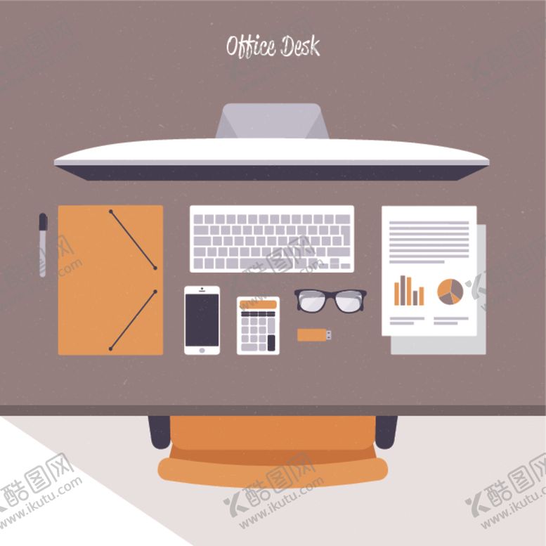 编号：30405909211436477970【酷图网】源文件下载-办公桌插图