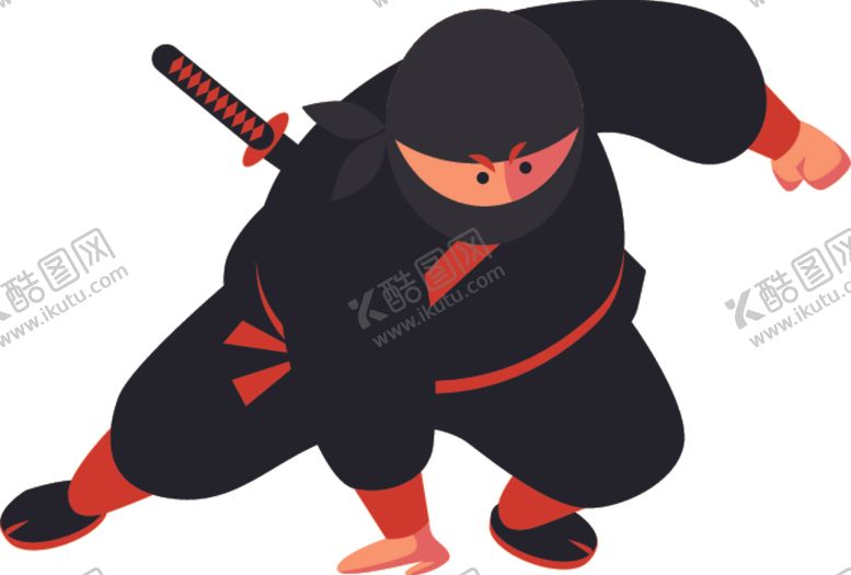 编号：54927104301923455424【酷图网】源文件下载-卡通忍者