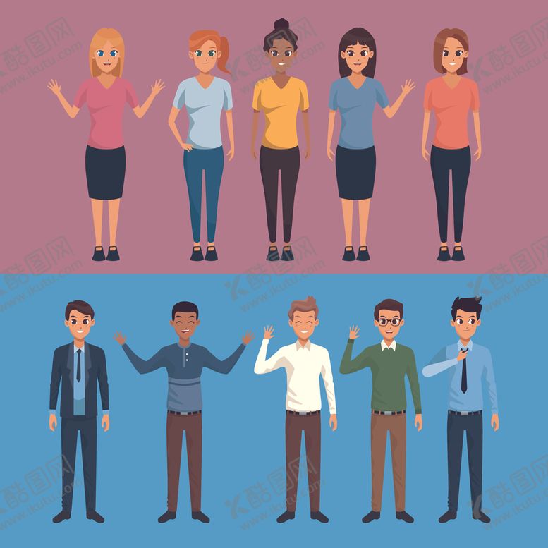 编号：77666910021459402282【酷图网】源文件下载-矢量人物素材