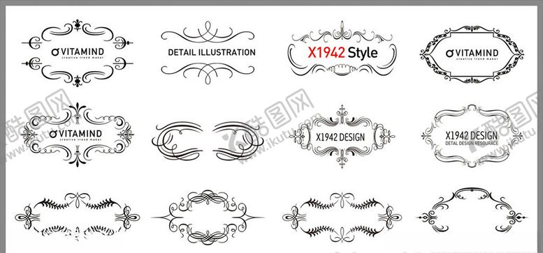 编号：95471207010300153025【酷图网】源文件下载-花边花纹角花边框