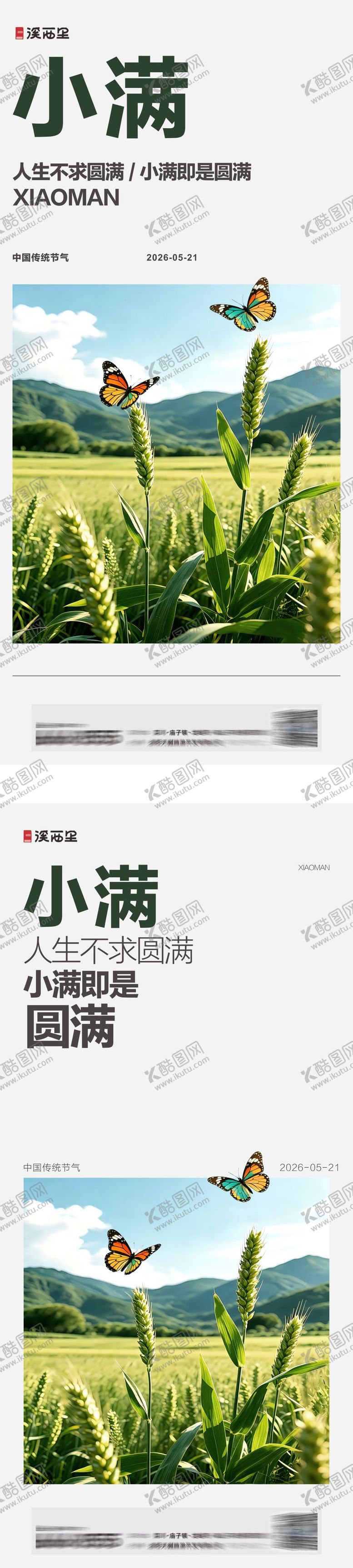 编号：68822805222317359577【酷图网】源文件下载-地产小满植物系列海报