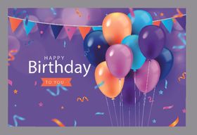 生日背景生日派对生日气球