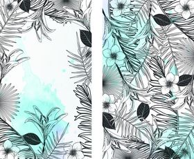 羽毛装饰图案设计素材