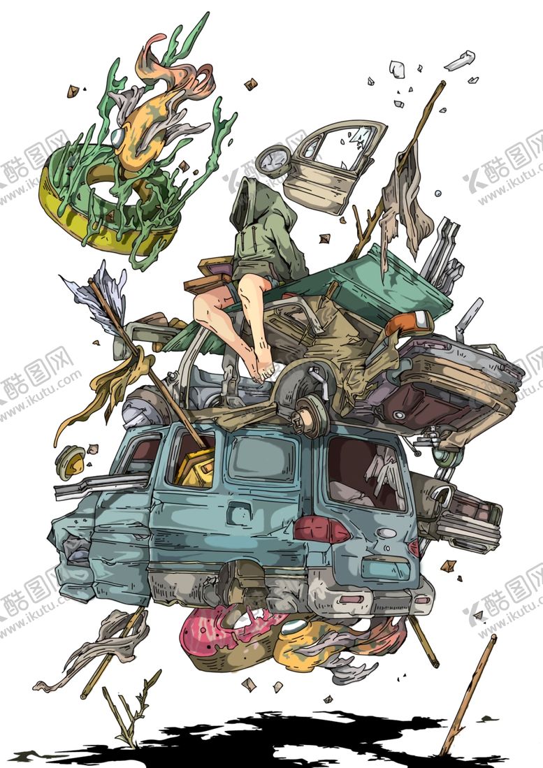 编号：50230604191505277011【酷图网】源文件下载-线性描边插画