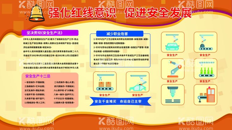 编号：13543712010203222744【酷图网】源文件下载-强化红线意识促进安全发展