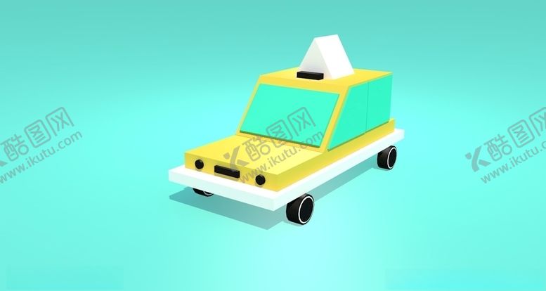 编号：20967509250146598591【酷图网】源文件下载-立方体小汽车模型