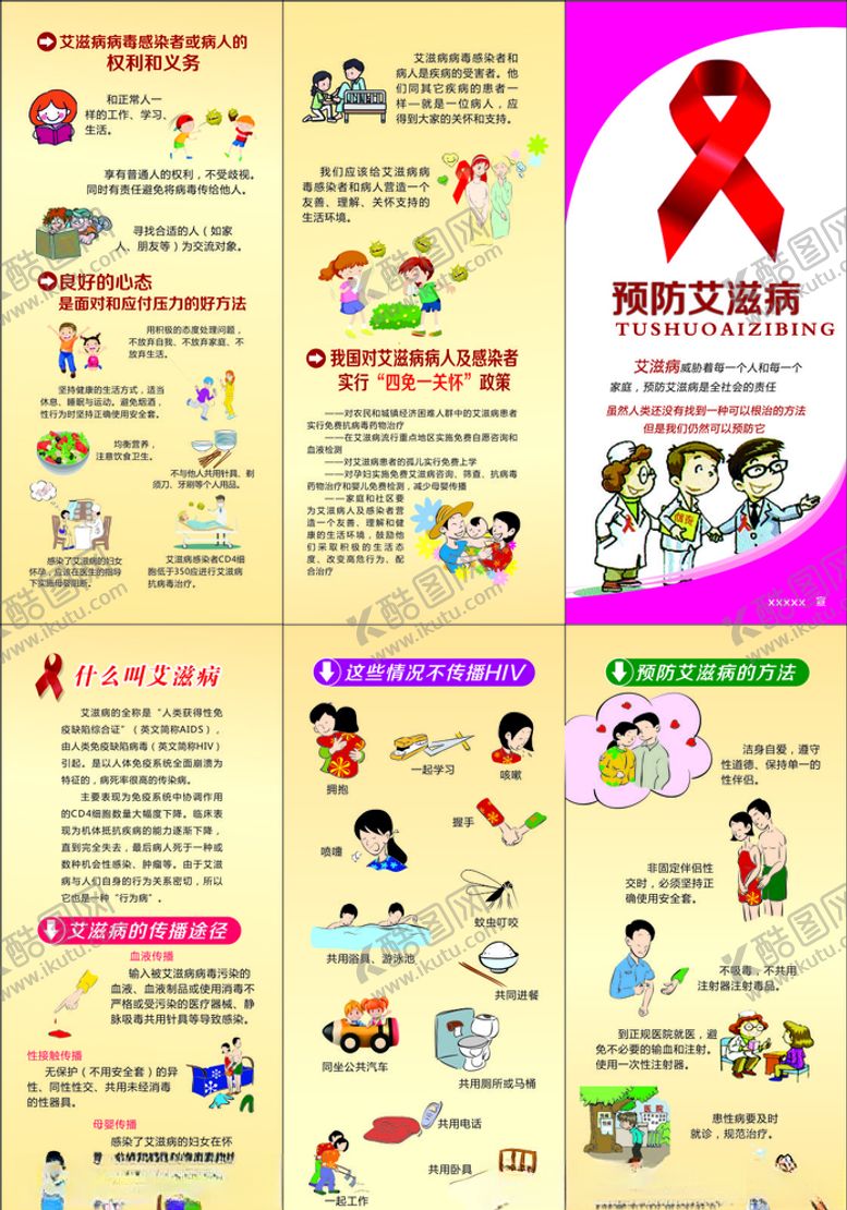 编号：14358504192341095870【酷图网】源文件下载-艾滋病宣传折页