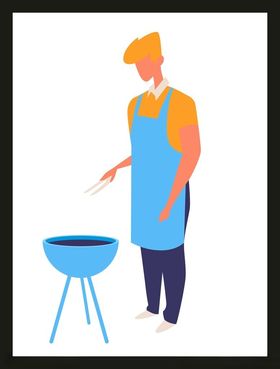 手绘男人男孩卡通卡通动画动画