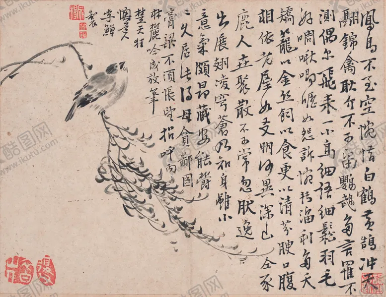 编号：77137407012046248580【酷图网】源文件下载-花鸟工笔画图案