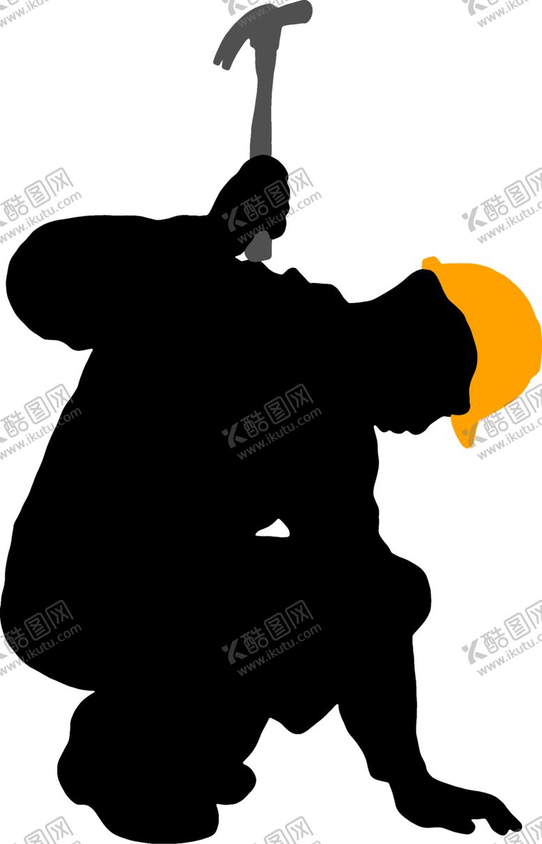编号：52139706190343132051【酷图网】源文件下载-建筑工人剪影