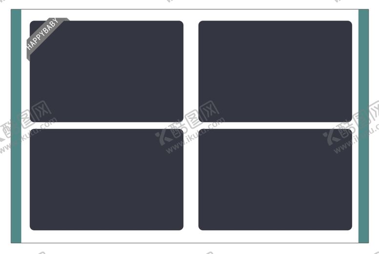 编号：64780510130503464904【酷图网】源文件下载-相册边框设计模板