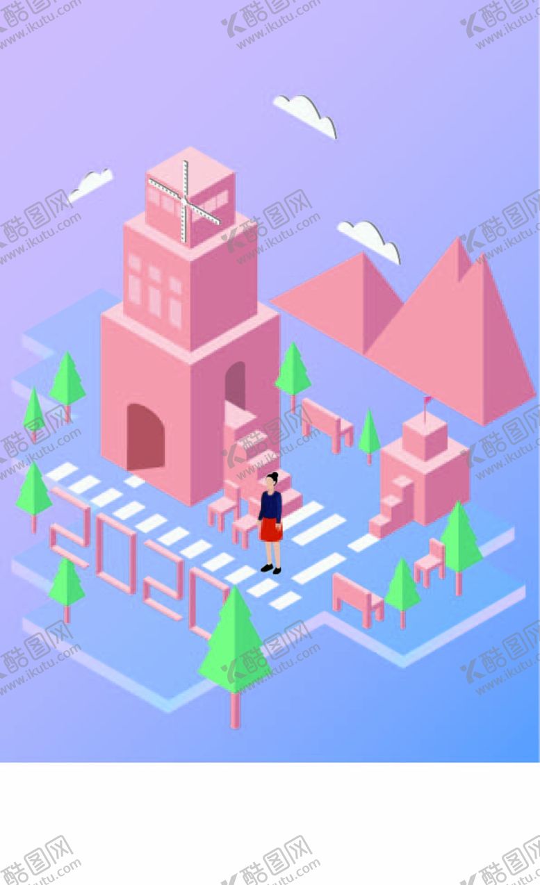 编号：45192309282006205622【酷图网】源文件下载-2020年插画2.5d