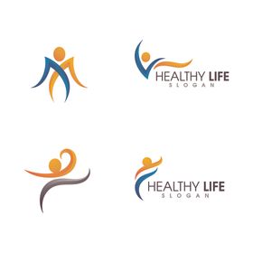 抽象人物图标简约花纹商业欧式花纹简洁logo