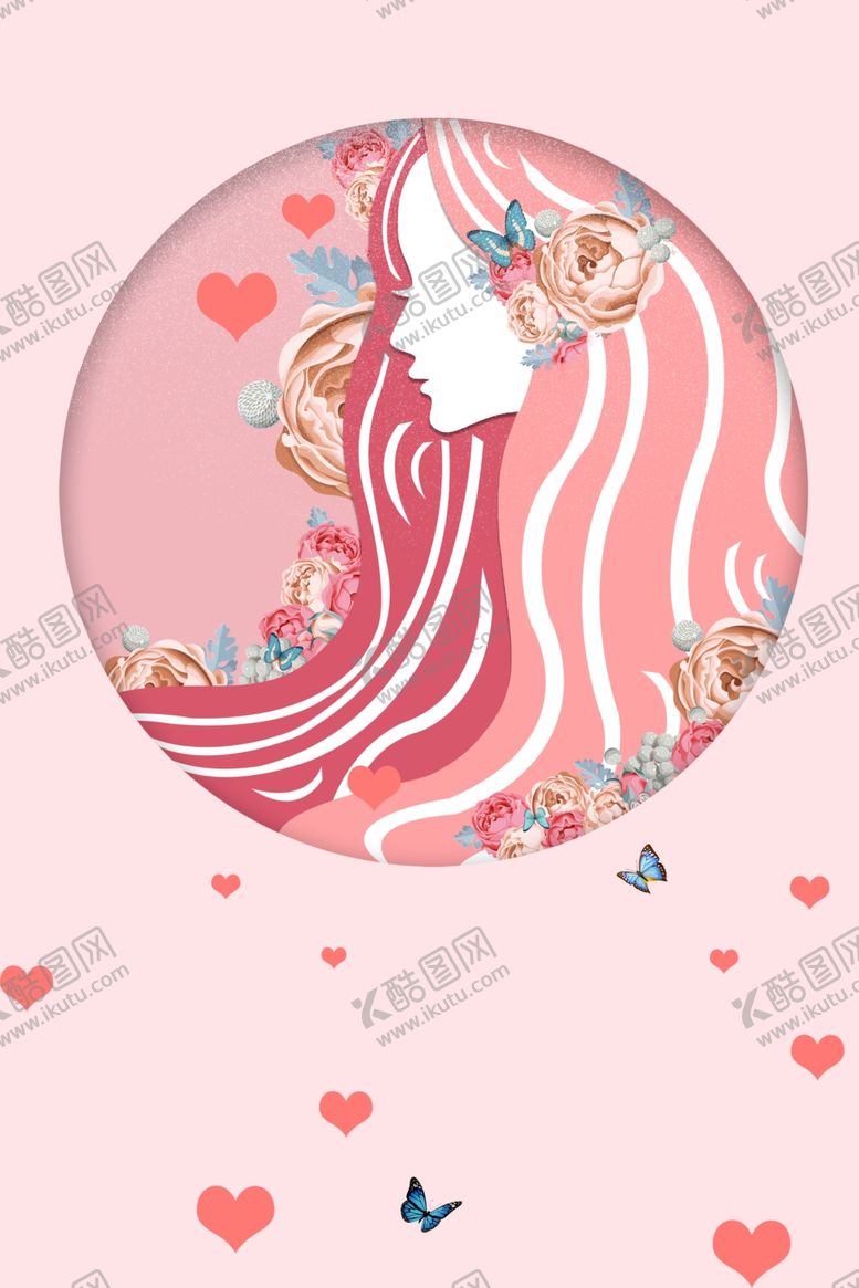 编号：46202503100708453637【酷图网】源文件下载-女神节背景