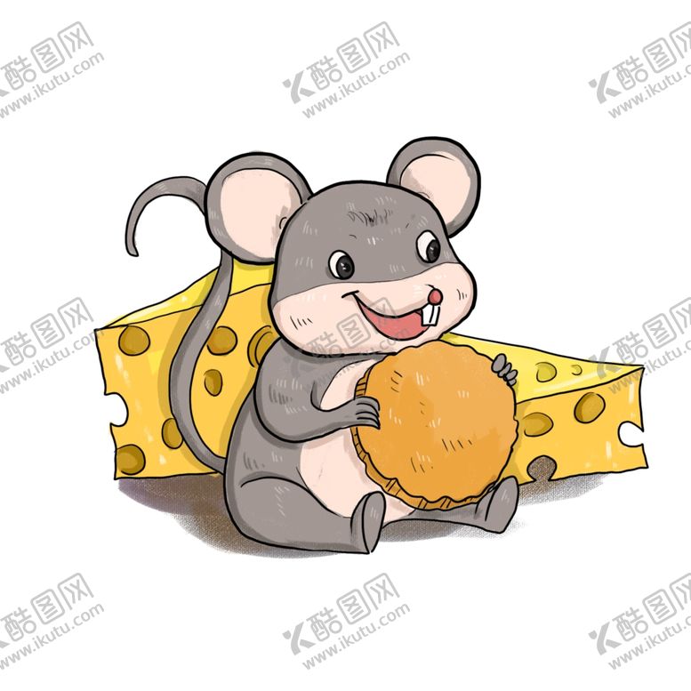 编号：30866309161133291769【酷图网】源文件下载-老鼠吃饼
