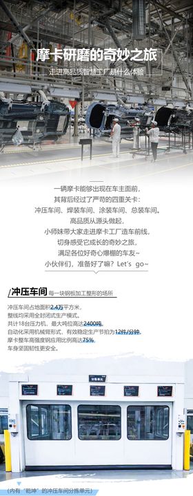 汽车工厂体验活动海报长图