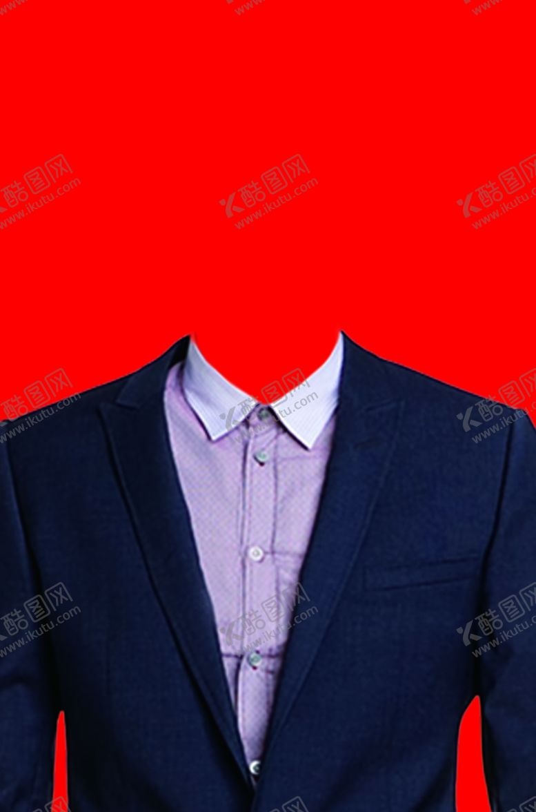 编号：58923805061310196186【酷图网】源文件下载-男士西装证件照