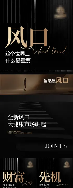 大健康造势招商海报