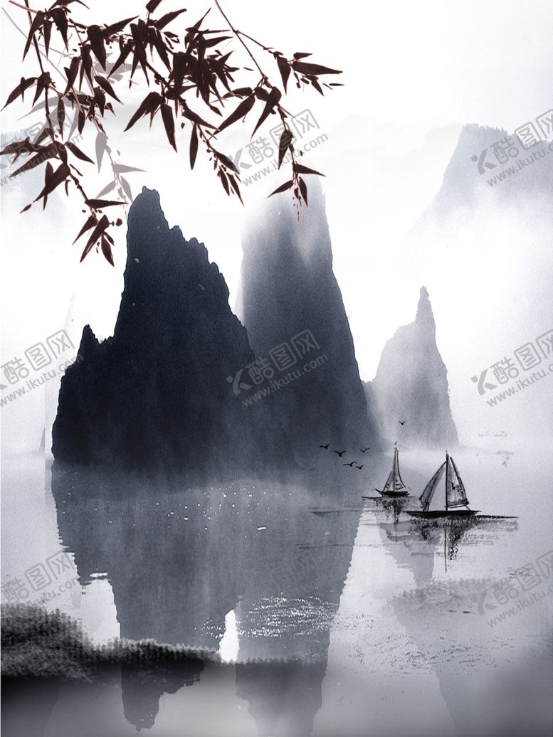 编号：29773806270824155608【酷图网】源文件下载-水墨装饰画