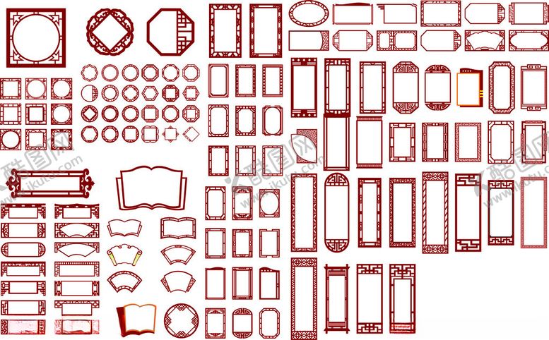 编号：58332404041250127150【酷图网】源文件下载-古典边框素材