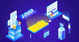科技数据金融商务互联网AI矢量
