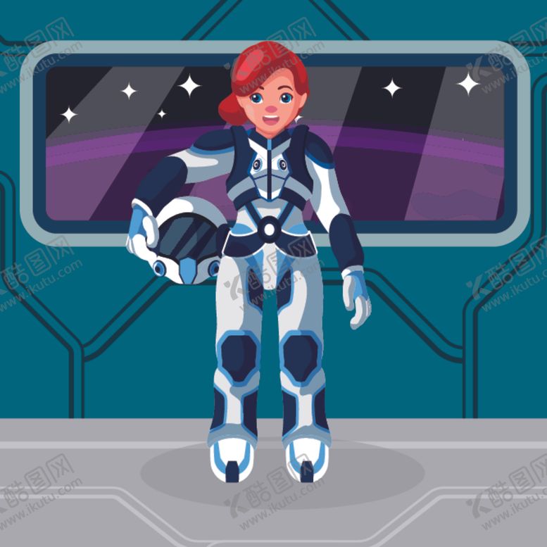 编号：81244409170048518379【酷图网】源文件下载-宇航员插画