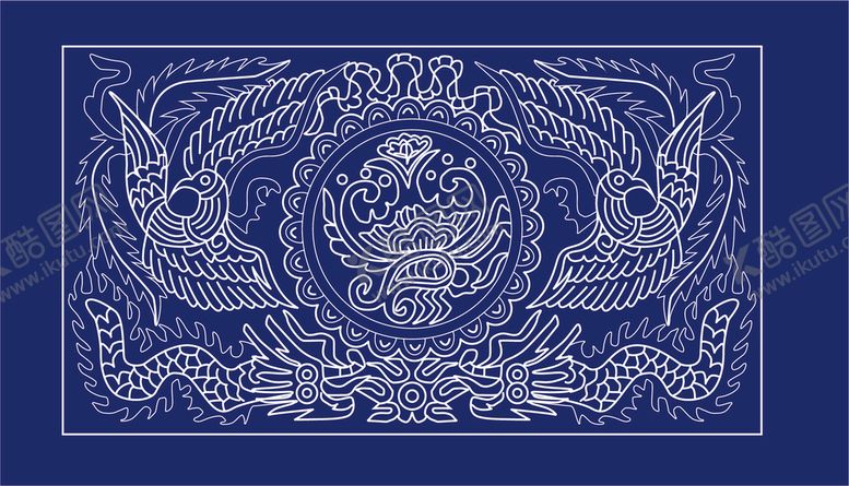 编号：39645209181920068475【酷图网】源文件下载-龙凤蜡染