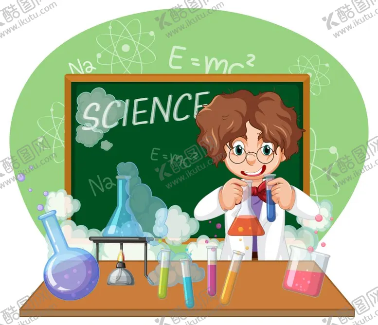 编号：21574112031543373631【酷图网】源文件下载-科学家插画