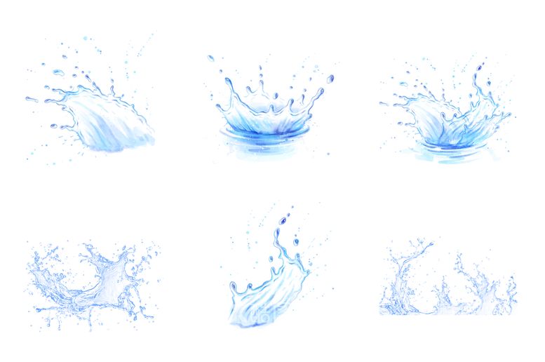 编号：85118411111640138860【酷图网】源文件下载-蓝色水滴水珠特效素材