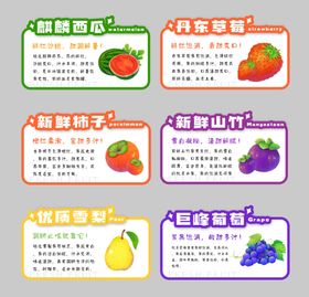 多样莓果标签展示