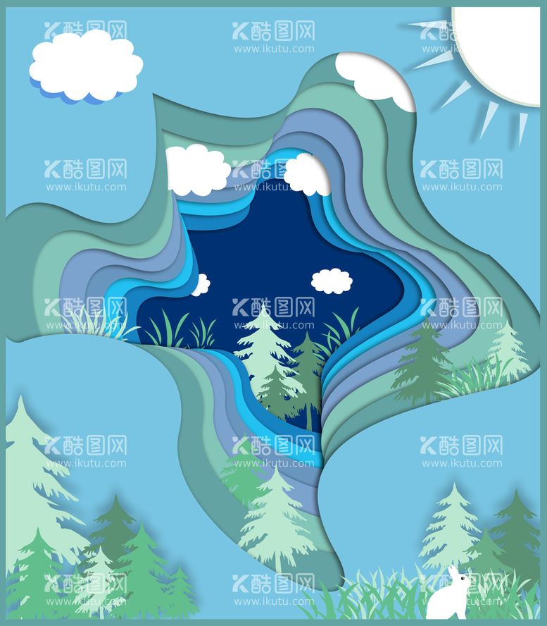 编号：24368709201833402837【酷图网】源文件下载-剪纸风海报