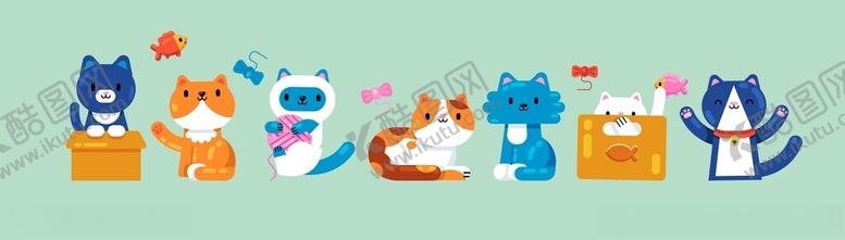 编号：51543004071751034027【酷图网】源文件下载-卡通猫图案